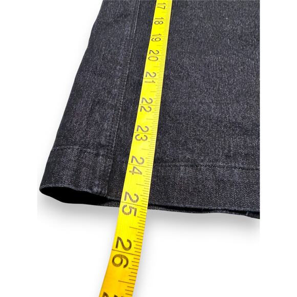 Chelsea & Theodore Dark Wash Denim Pencil Skirt w/ Oval Buckle Belt Size 8 - Picture 5 of 7